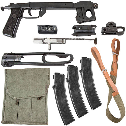 Original Polish PPS43 7.62x25mm Parts Kit with (3) 35rd Mags, 3-Cell Mag Pouch & PPS43 Sling