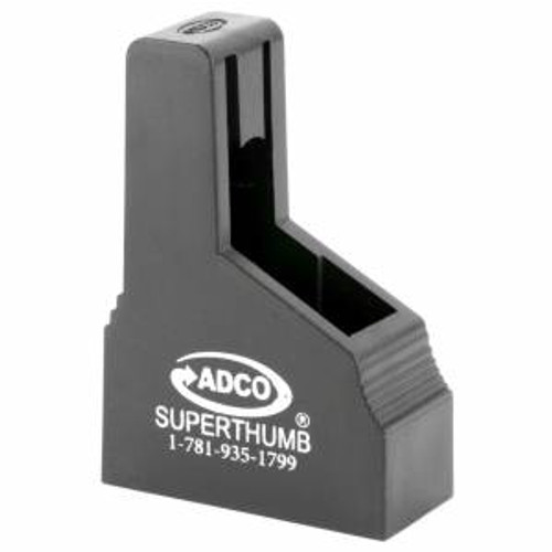 ADCO ST6 Super Thumb Mag Loader Bersa Thunder, Beretta 85/Pico, Colt 1908/380 Mustang, Ruger LCP, S&W Bodyguard, Sig P230/232/238, Walther PP/PPK/PPKS 380 ACP Black Single Stack