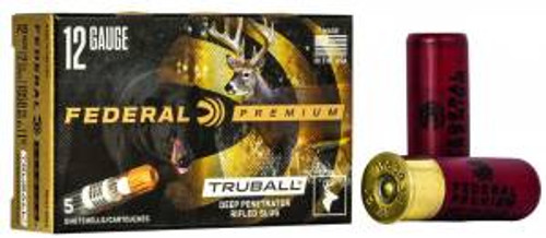 Federal PB127DPRS Premium Vital-Shok TruBall Deep Penetrator 12 Gauge 2.75 1 oz Slug Shot 5 Bx/ 50 Cs