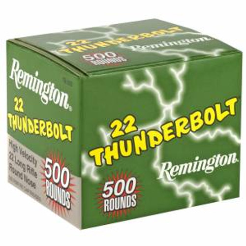 Remington Ammunition TB22B Thunderbolt  22 LR 40 gr Round Nose (RN) 500 Bx/ 10 Cs