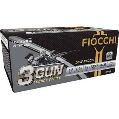 Fiocchi 12SLG3G 3 Gun Match 12 Gauge 2.75 7/8 oz Slug Shot 10 Bx/25 Cs