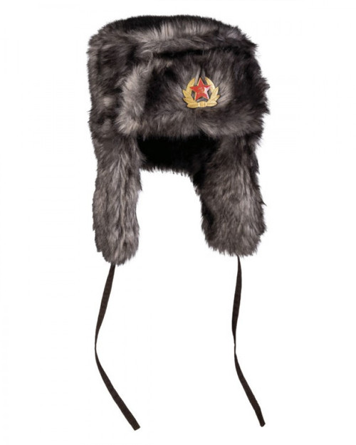 Mil-Tech Black Shapka Winter Hat New Large