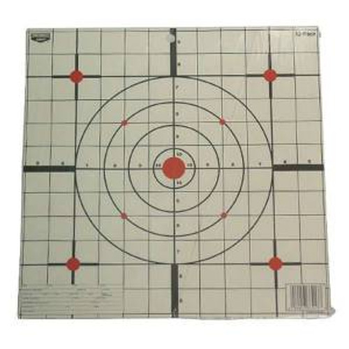 Birchwood Casey 37213 EZE-Scorer Sight-In Bullseye Hanging Paper Target 12 13 Per Pack