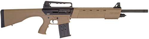 TriStar KRX Tactical Black 12 Gauge 20 3 5+1 Flat Dark Earth Fixed w/Pistol Grip Stock