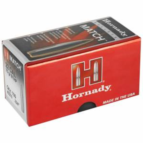 Hornady 2279 Match  .22 Cal .224 75 gr Boat Tail Hollow Point Match 100 Per Box