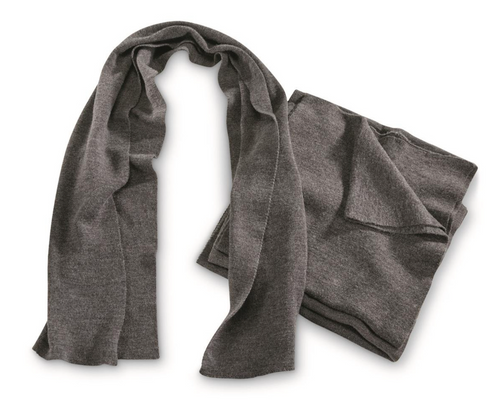 GERMAN GREY WOOL SCARF USED