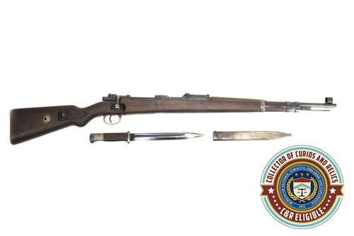 German Kar98k M937B 8mm WWII (Portuguese Contract) Mauser - Matching Bayonet and Serial Number F742