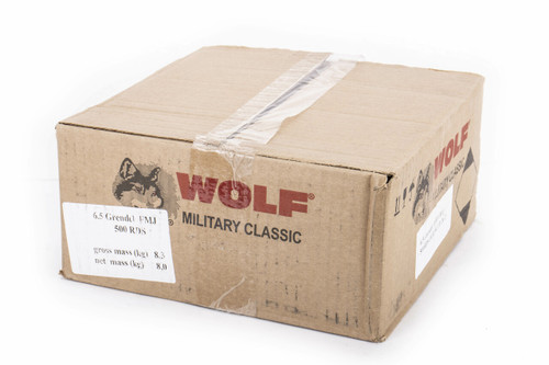 Wolf 6.5 Grendel 100gr steel case 500rd
