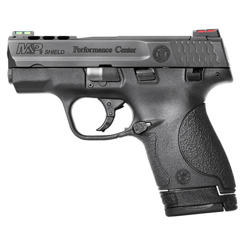 S&W M&P Shield 9mm with Ported Slide and Fiber Optic Adjustable Sights