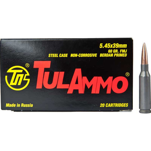 Tulammo TA545390 Rifle  5.45x39mm 60 gr Full Metal Jacket (FMJ) 20 Bx/ 50 Cs