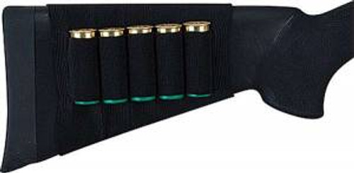 Allen 205 Buttstock Shell Holder  5 Rounds Black Elastic