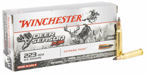 Winchester Ammo X223DS Deer Season XP  223 Rem 64 gr Extreme Point 20 Bx/ 10 Cs