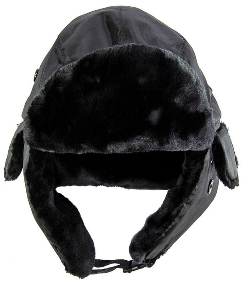 MIL-TECÂ® Black MA-1 Winter Pilot Hat XXL - New