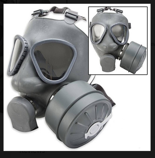 FINNISH GAS MASK WITH FILTER LIKE NEW