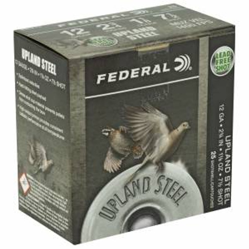 Federal USH1275 Upland Steel 12 Gauge 2.75 1 1/8 oz 7.5 Shot 25 Bx/ 10 Cs