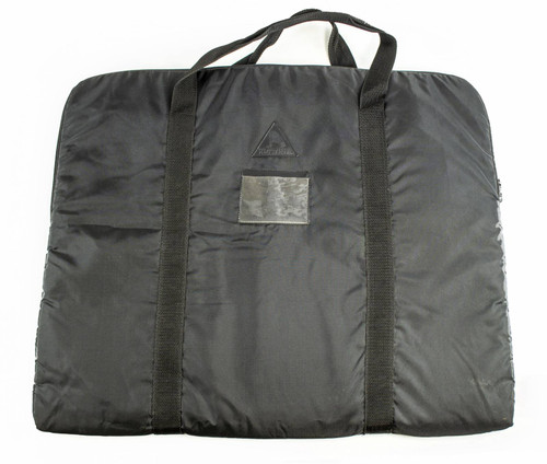 German Zipper Top Padded Nylon Gear Bag - 25x21 - Black