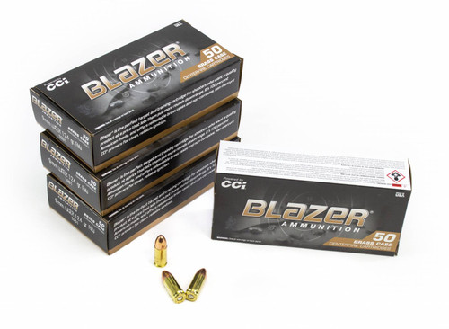 CCI Blazer Brass 9mm 124gr FMJ 200rd Quick Pack