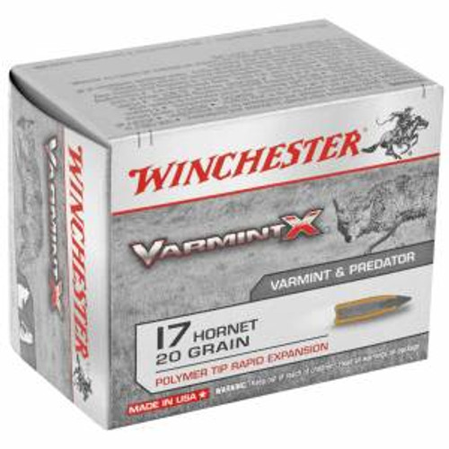 Winchester Ammo X17P Varmint X  17 Hornet 20 gr Polymer Tip 20 Bx/ 10 Cs