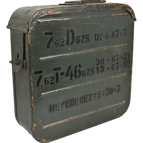 SG-43 Goryunov Ammo Can with Double Hinge and Metal Handle - Reenactor's Grade