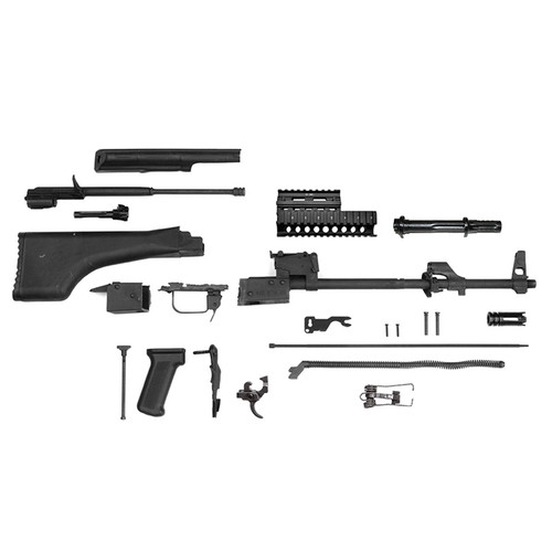 AK-47 Parts Kit with Black Polymer Stock and Quad Rail Handguard