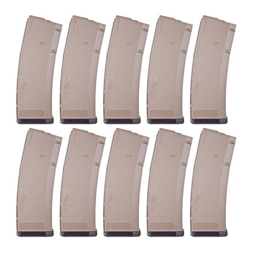 AR-15 30rd .223/5.56 Flat Earth Polymer Magazine - 10-PACK