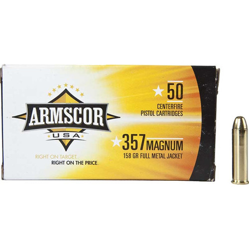 Armscor FAC3576N Pistol  357 Mag 158 gr Full Metal Jacket (FMJ) 50 Bx/ 20 Cs