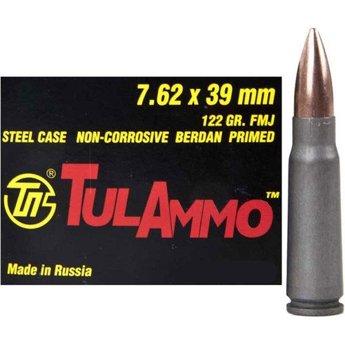 TULA 7.62X39 122GR FMJ 20/BOX