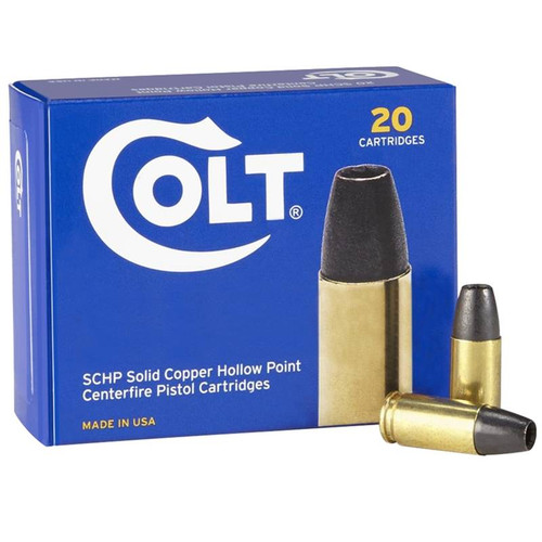 Colt .45 ACP Solid Copper Hollow Point 185GR 20rds