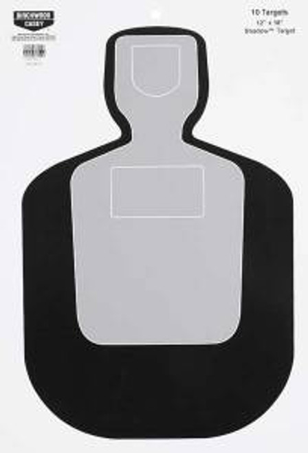 Birchwood Casey 37201 EZE-Scorer BC-19 Silhouette Hanging Paper Target 12 x 18 10 Per Pack