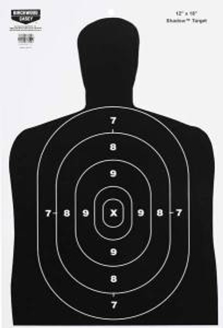 Birchwood Casey 37202 EZE-Scorer BC-27 Silhouette Hanging Paper Target 12 x 18 10 Per Pack