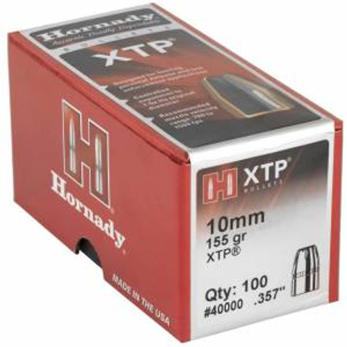 Hornady 40000 XTP  10mm Auto .400 155 gr Hollow Point XTP 100 Per Box