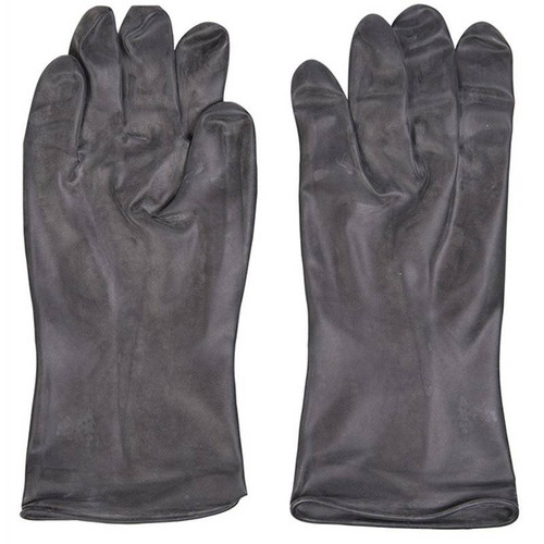 Belgium Black Rubber Gloves (Like New) - Large