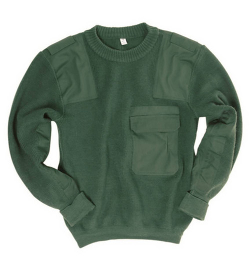 BGS GREEN COMMANDO SWEATER USED - MED