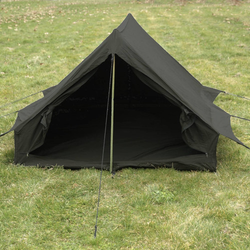 FRENCH 2-MAN F1 TENT W/GROUND SHEET USED:  COMES IN BLACK