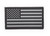 USA Flag Patch Black and Gray