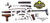 Romanian 1970 Model 65 AKM-47 7.62x39 Underfolder Parts Kit - Numbers Matching - Good Bluing - Year 1970