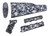 PAP M70 Stock Set Skulls w/Pistol Grip for Yugo Models - USA mfg Black nylon