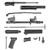 Factory  PAC AK-47 7.62x39mm Complete Pistol Parts Kit with Populated Original Barrel & Front Trunnion