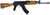 Century RI12937 WASR Paratrooper 7.62x39mm 16 Black Wood Stock Black Polymer Grip