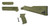 Riley Defense AK47 / AK74 Stock Set - 4 Piece OD Green , US Made