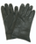 FRENCH BLACK LEATHER GLOVES LIKE NEW - LARGE