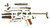 Romanian Model 65 AKM-47 7.62x39 Underfolder Parts Kit (#3)