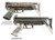 SIG 543 Folding Stock Carbine Parts Kit 5.56x45mm with Intact Barrel - Handguards Broken/Missing - Lebanese Contract