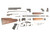 Iraqi Tabuk AK 47 7.62x39 Parts Kit with BENT Original Barrel