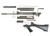 Belgian FN FAL 7.62x51mm ( .308 ) Lebanese Contract Parts Kit Polymer Furniture with Original Populated Intact Barrel