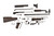 Bulgarian AK-47 Parts Kit 7.62x39 - Fixed Stock - Non-Matching - S/N ZP3934