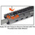 UTG 2 Slot Pro Rail for Super Slim Free Float AR-15 Handguard