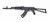 RAK47-P-SF  American made, classical AK47 rifle, with black polymer hand guards, and side folding butt stock