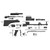 AK-47 Parts Kit with Black Polymer Stock and Quad Rail Handguard