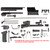 AK-47 NANO 7.62x39 U.S. Mfg. Pistol Kit with Stock Tang on Rear Trunnion